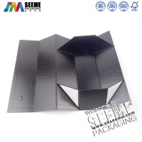 Magetic closure box with window/folding packaging box with clear window