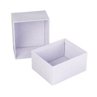 Custom design matt white storage box cardboard lid and bottom gift box for electronics