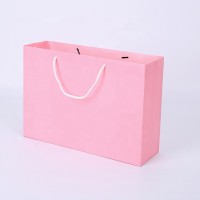 Custom Personalized Design Printed Boutique Gift Shopping Pink Luxury Art Paper Carrier Bags