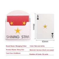 WJPC- Custom Playing Cards Shining Star German Black Core Paper Poker Cards Printing Trading Cards Wholesale