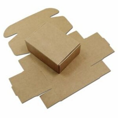 New Brown Kraft Paper Boxes Craft Candy Jewelry Handmade Soap Packaging Gift Shipping Box