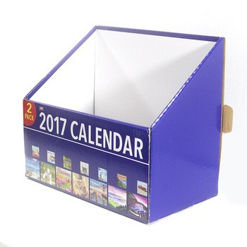 2 pack calendar packaging corrugated display folding box