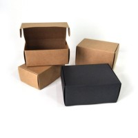 Plain brown paper box small gift box for travel soap