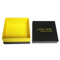 customer's with lid gold logo luxury gift gift packaging black paper boxes